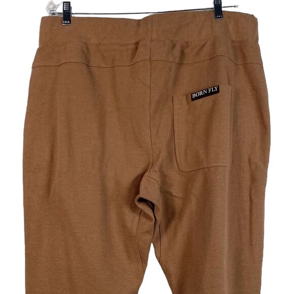 Born Fly Men's Booker Jogger Pants Sweatpants Pull On Drawstring Carmel Sz XL - Picture 7 of 11
